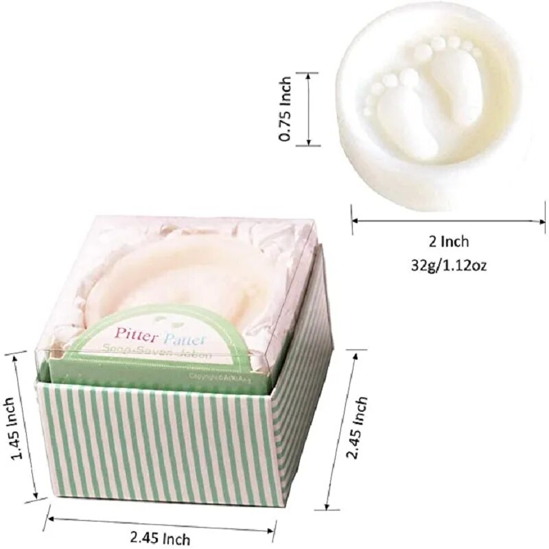 20 pcs Handmade Foot Soap For Wedding Party Birthday Baby Shower Souvenirs Gift Favor New