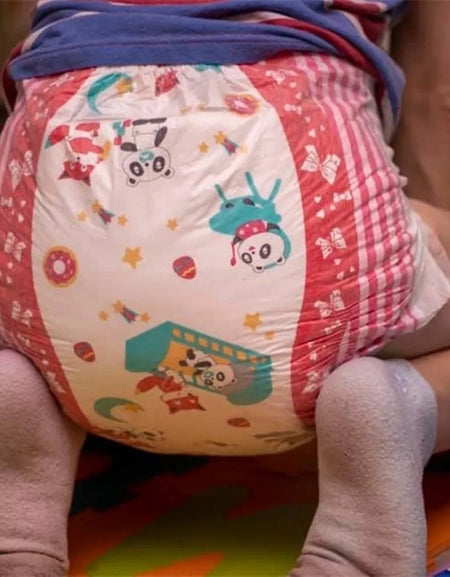 1PCS abdl Adult Baby Diapers onesize big waist printing disposable diapers