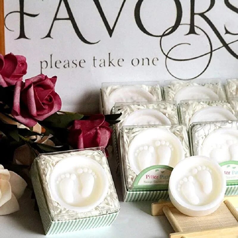 20 pcs Handmade Foot Soap For Wedding Party Birthday Baby Shower Souvenirs Gift Favor New