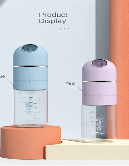 Newborn Baby Glass Feeding Bottle Milk Cute Water Without Thermostat