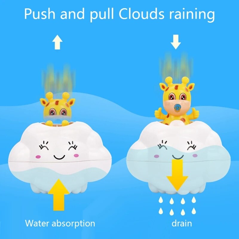 Baby Bathing Accessories Floating Toy Clouds Interactive Shower Toy Funny Gift hot