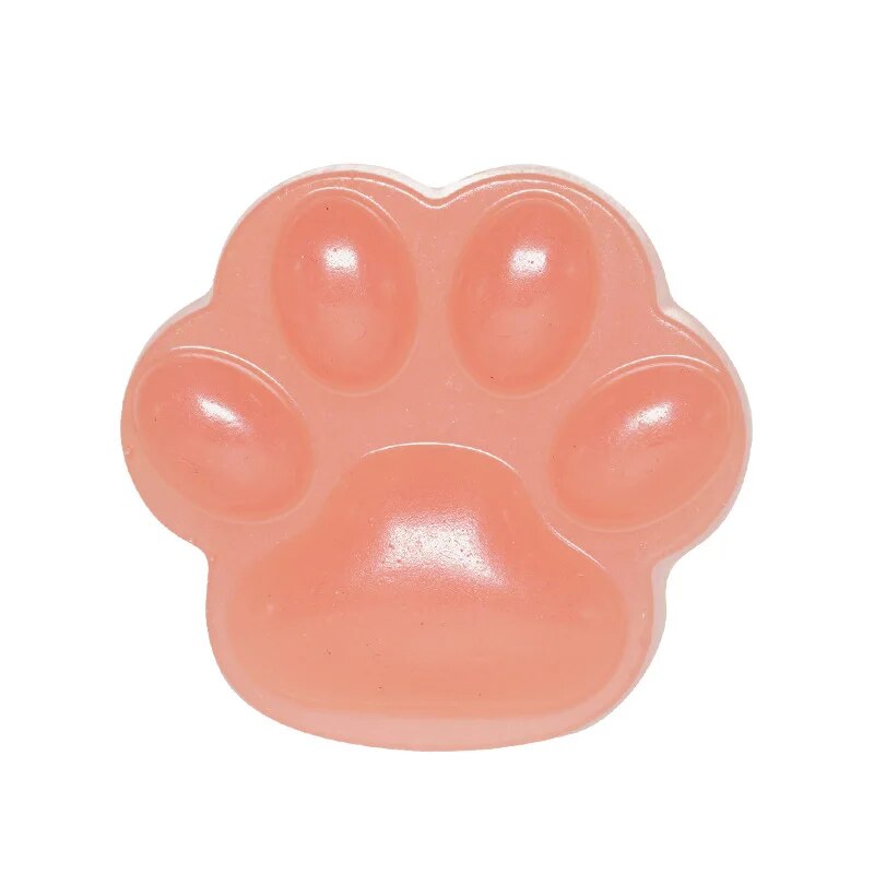 Cute Cat Paw Konjac Jelly Gel Soap Face Body Hand Cleaning Washing Handmade Soap Baby Bath