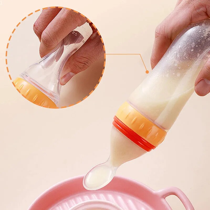 Feeding Bottle Silicone Newborn Baby Training Rice Cereal Kids