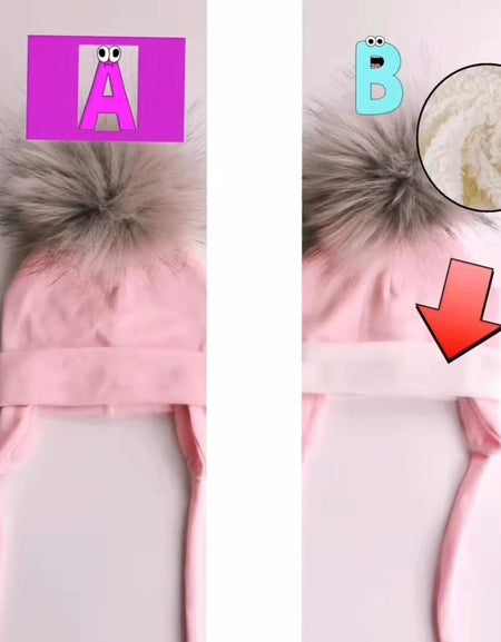 Newborn Baby hat for Boys Girls with ear Warmmer earflap rope Winter Cotton