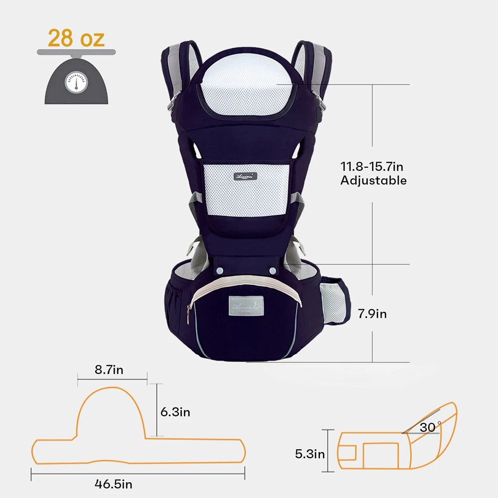 New Born Baby Carrier, Ergonomic Infant Kids Backpack Hipseat