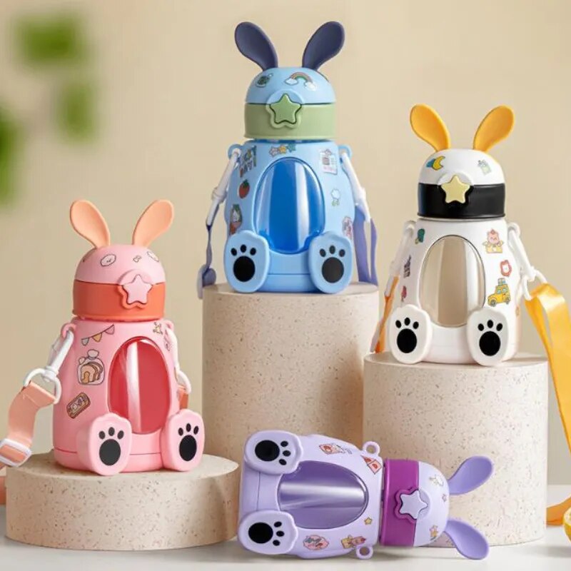 Kids Water Bottle Creative Cartoon Baby Feeding Cups Bottles