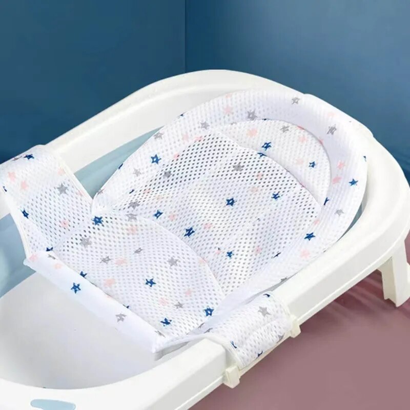 Baby Adjustable Bath Mat Non-slip Bathtub  Support Mat Newborn Safe Bathing