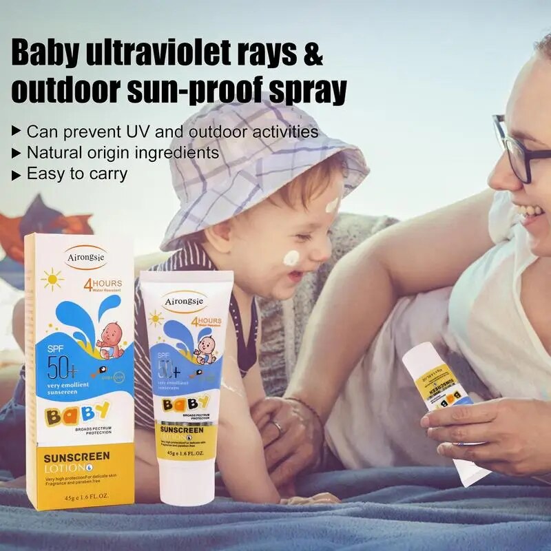 Sunscreen Lotion For Baby 45g Silky Hydrating Light Sunscreen Face Lotion Cruelty & Paraben