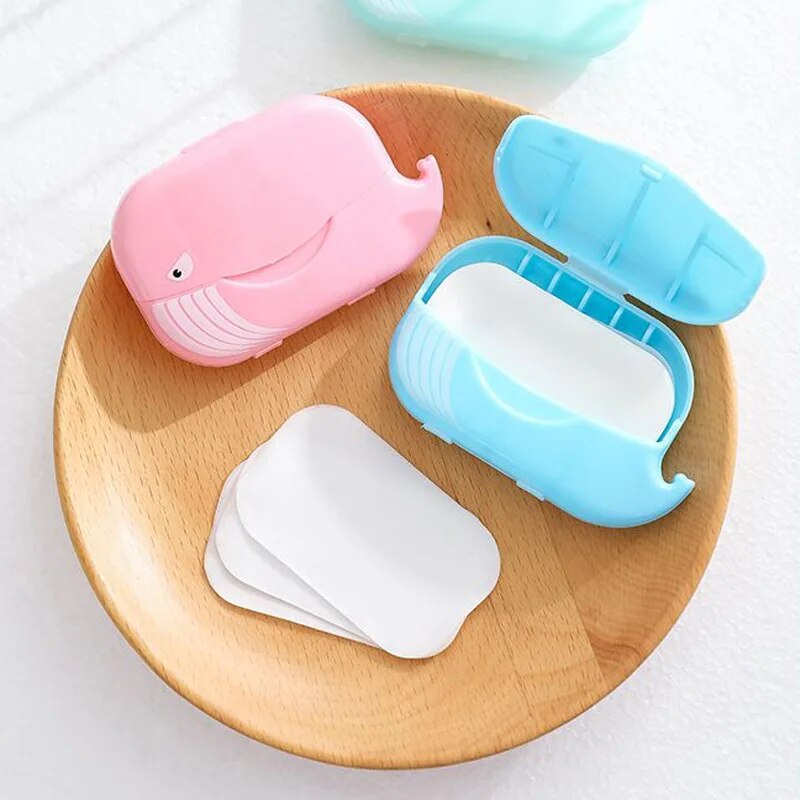 Disposable Soap Paper Travel Soap Mini Paper Soap Washing Hands Bath Clean Sheets Baby Soap