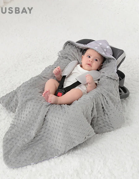 Newborn Baby Blanket Sleepsack On Basket Car Seats Portable Windproof Warm Baby