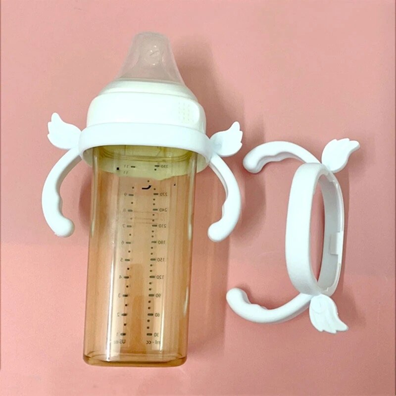 Newborn Bottle Grip Handle Infants Milk Bottle Hand Baby Feeding Bottle