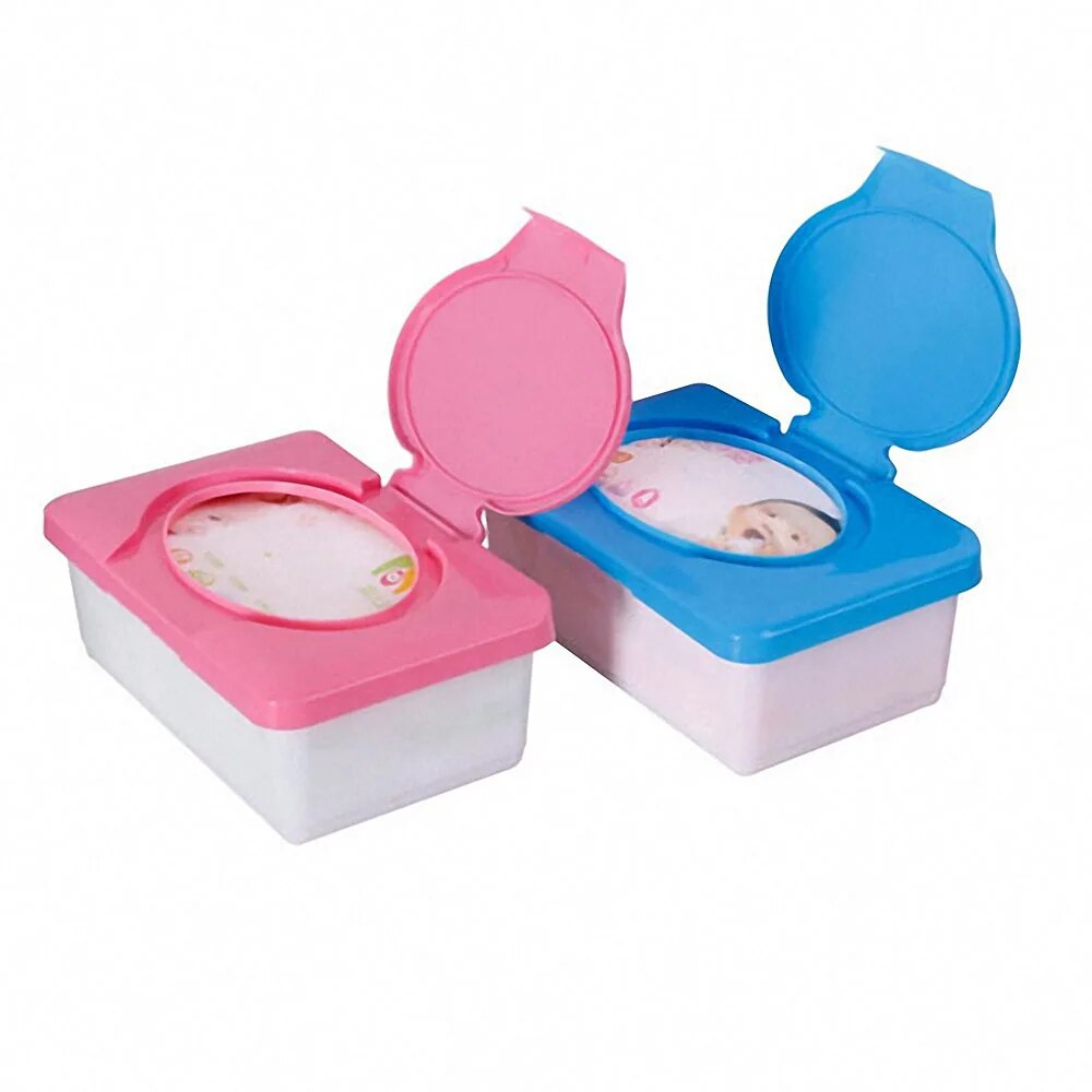 Dry Wet Tissue Box Baby Wipes Storage Case Napkin Dispenser