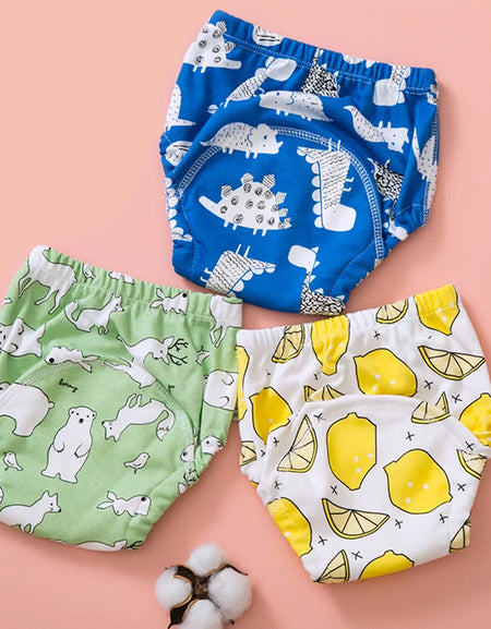 Waterproof  Cotton Baby Training Pants  Cloth Baby Diaper Nappies