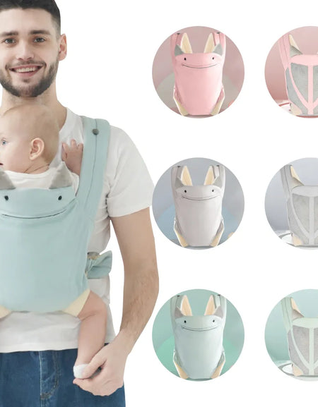 Newborn Wrap Cute Bite Towel Kid Cotton Breathable Front Facing Baby Carrier