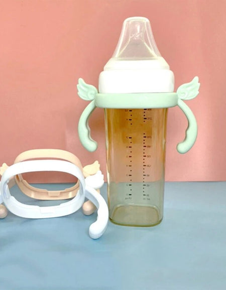 Newborn Bottle Grip Handle Infants Milk Bottle Hand Baby Feeding Bottle