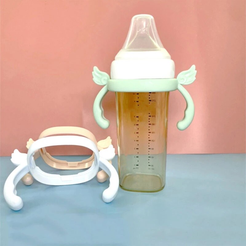 Newborn Bottle Grip Handle Infants Milk Bottle Hand Baby Feeding Bottle