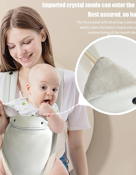 Newborn Wrap Cute Bite Towel Kid Cotton Breathable Front Facing Baby Carrier