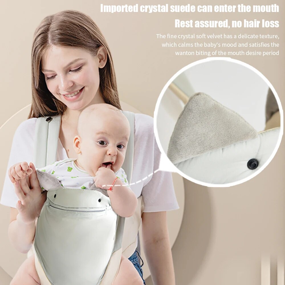 Newborn Wrap Cute Bite Towel Kid Cotton Breathable Front Facing Baby Carrier