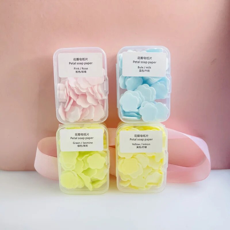 Disposable Soap Paper Travel Soap Mini Paper Soap Washing Hands Bath Clean Sheets Baby Soap