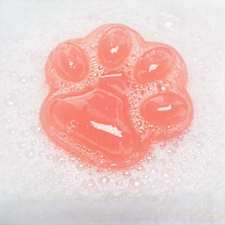Cute Cat Paw Konjac Jelly Gel Soap Face Body Hand Cleaning Washing Handmade Soap Baby Bath