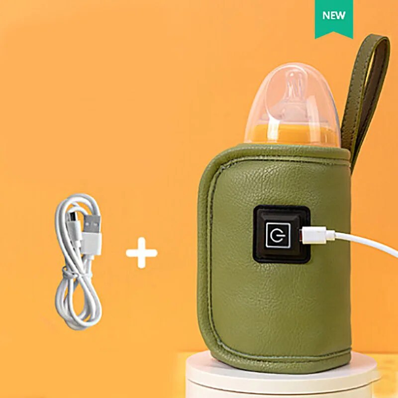 Portable Baby Bottle Warmer USB Travel Milk Warmer Baby Bottle